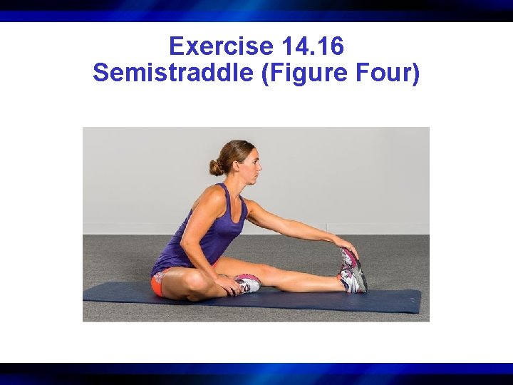 Exercise 14. 16 Semistraddle (Figure Four) 