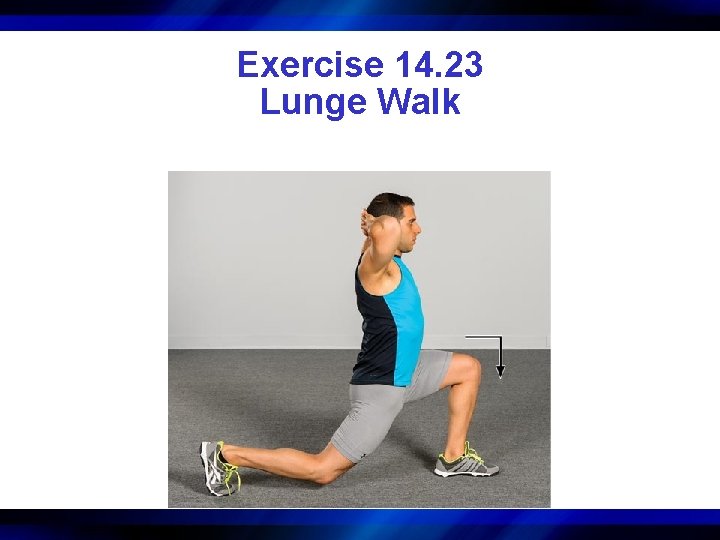 Exercise 14. 23 Lunge Walk 