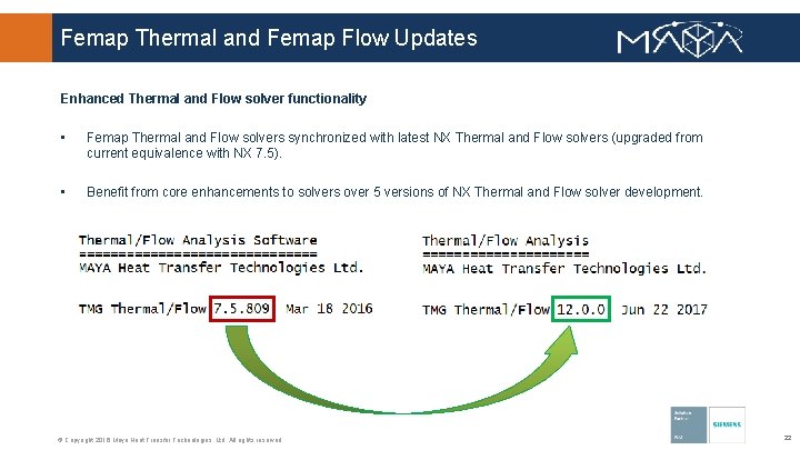 Femap Thermal and Femap Flow Updates Enhanced Thermal and Flow solver functionality • Femap