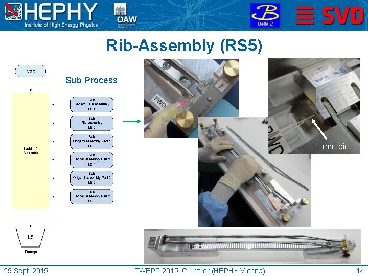Rib-Assembly (RS 5) Sub Process 1 mm pin 29 Sept. 2015 TWEPP 2015, C.