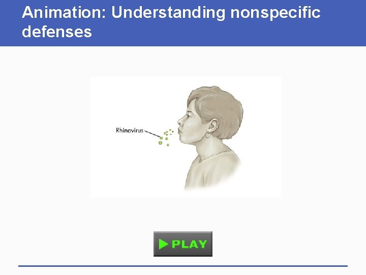 Animation: Understanding nonspecific defenses 