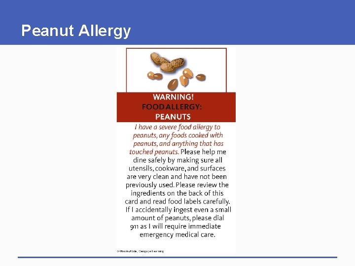 Peanut Allergy 