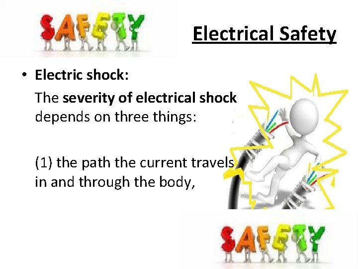 The Severity Of Electric Shock Depends On Month April Topic Basic Electrical Safety Class VII