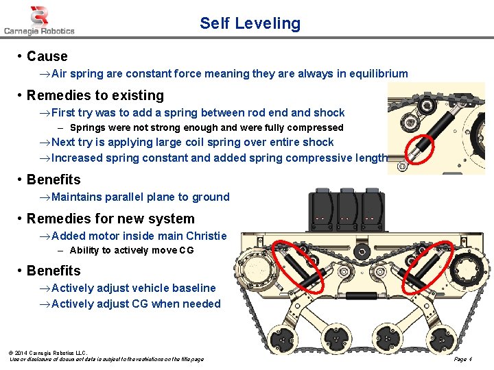 Self Leveling • Cause ® Air spring are constant force meaning they are always