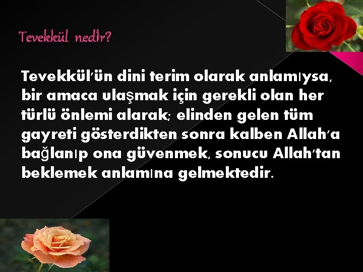 Tevekkül nedİr? Tevekkül'ün dini terim olarak anlamıysa, bir amaca ulaşmak için gerekli olan her