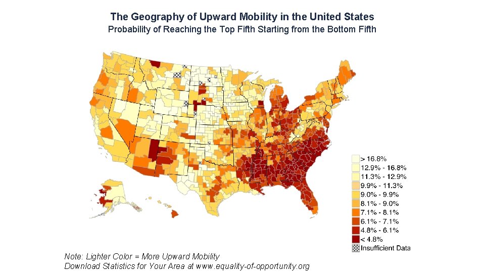 The Geography of Upward Mobility in the United States Probability of Reaching the Top