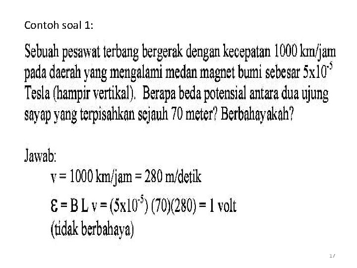 Contoh soal 1: 17 