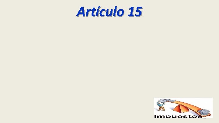 Artículo 15 62 