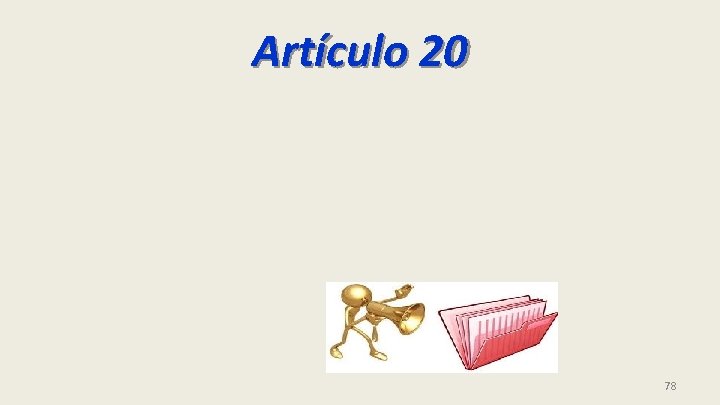 Artículo 20 78 