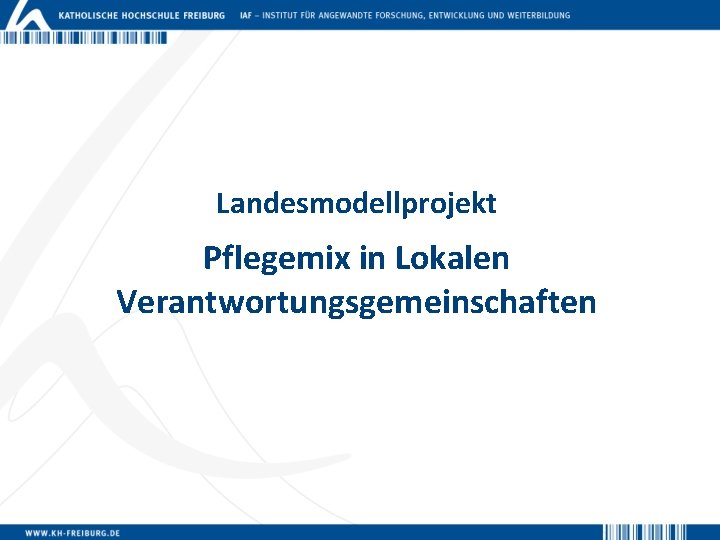 Landesmodellprojekt Pflegemix in Lokalen Verantwortungsgemeinschaften 