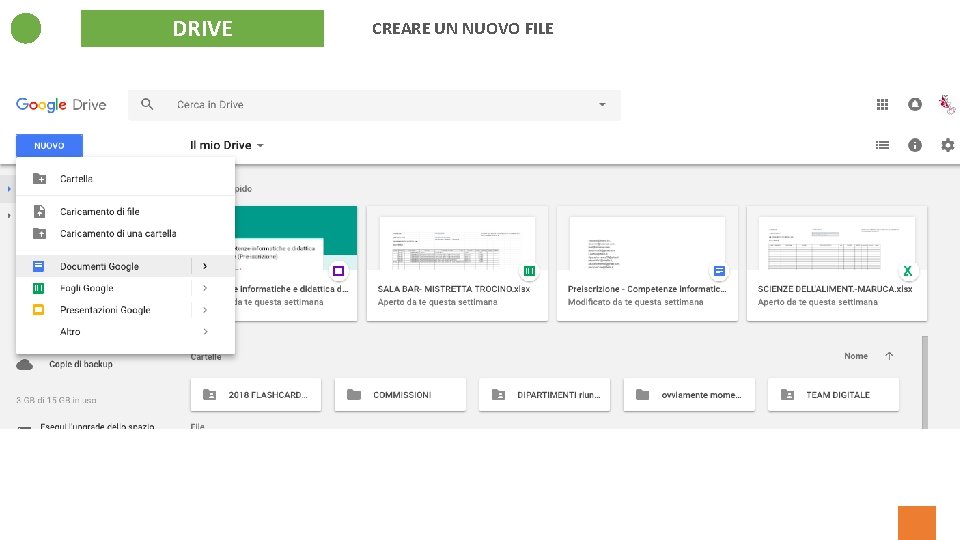 DRIVE CREARE UN NUOVO FILE 