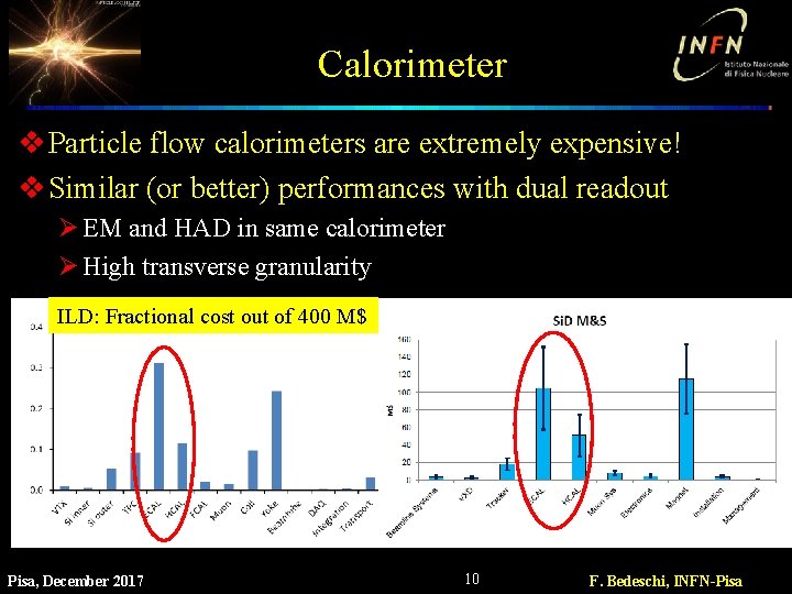 Calorimeter v Particle flow calorimeters are extremely expensive! v Similar (or better) performances with