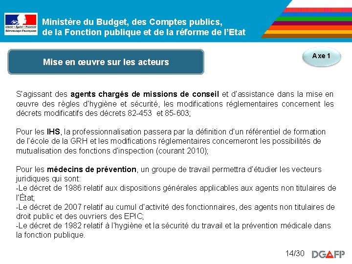 Ministère du Budget, des Comptes publics, de la Fonction publique et de la réforme