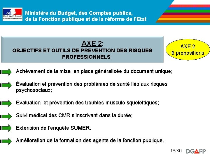 Ministère du Budget, des Comptes publics, de la Fonction publique et de la réforme