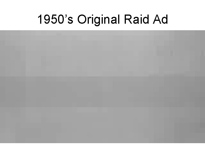 1950’s Original Raid Ad 