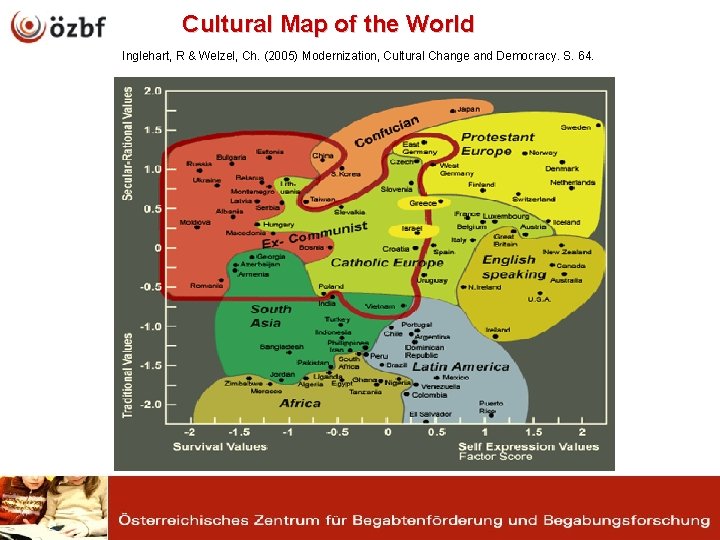 Cultural Map of the World Inglehart, R & Welzel, Ch. (2005) Modernization, Cultural Change