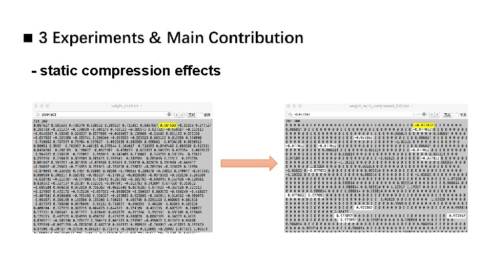 - static compression effects - static compression effects