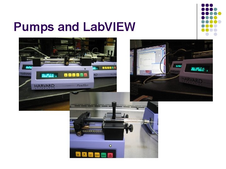 Pumps and Lab. VIEW 