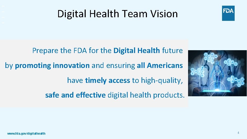 _ _ Digital Health Team Vision Prepare the FDA for the Digital Health future