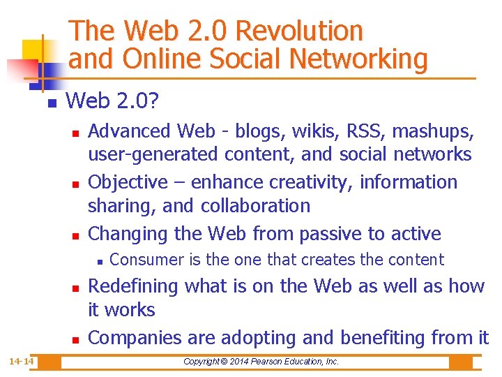 The Web 2. 0 Revolution and Online Social Networking n Web 2. 0? n