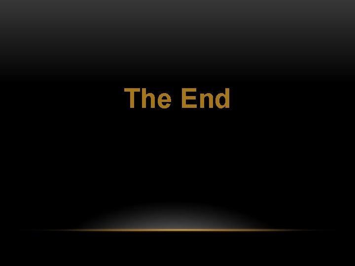 The End 