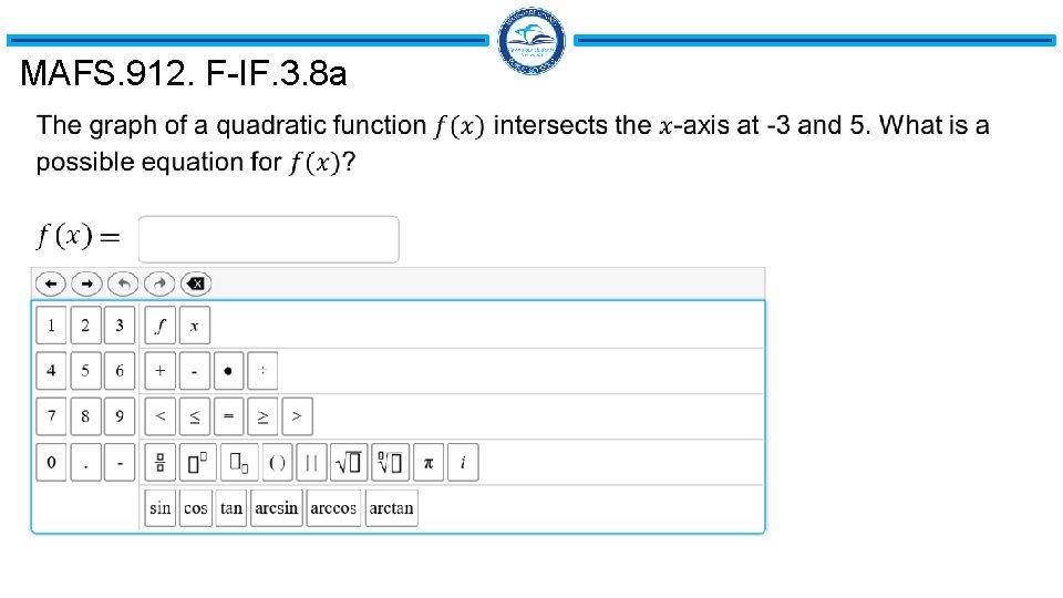 MAFS. 912. F-IF. 3. 8 a 