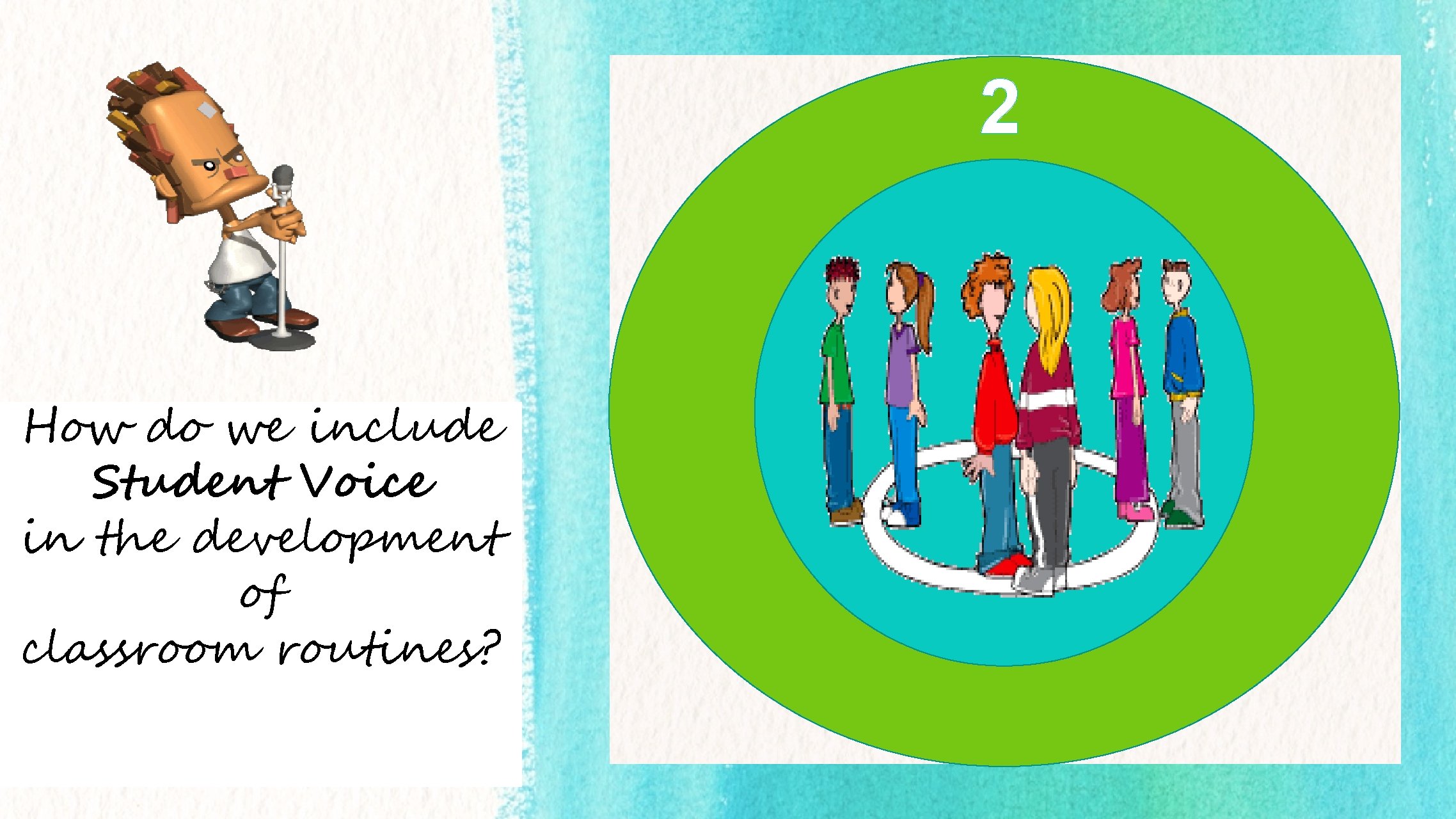 2 How dodowe How weinclude enlist students Voice with Student Teaching Positive in the