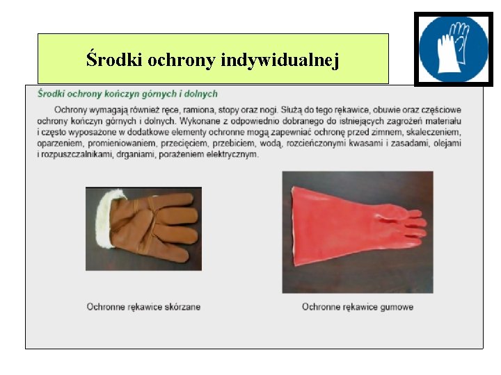 Środki ochrony indywidualnej 