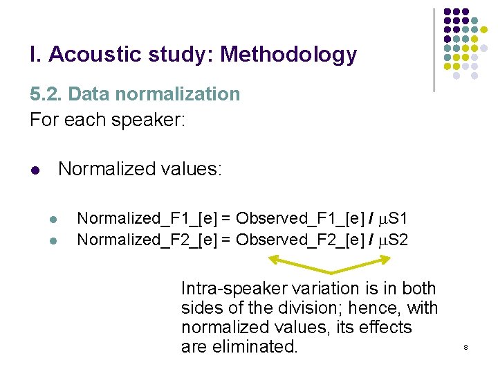 I Acoustic study Methodology 5 Data labeling and
