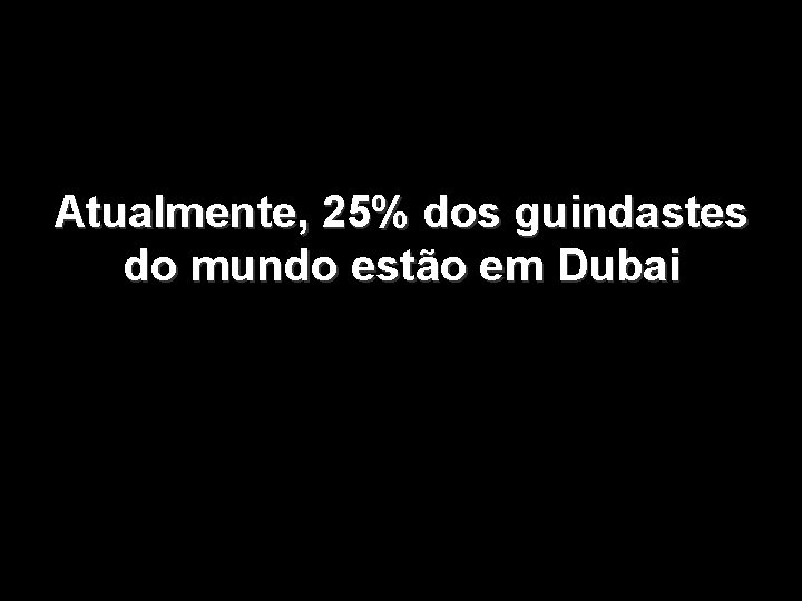 Atualmente, 25% dos guindastes do mundo estão em Dubai 