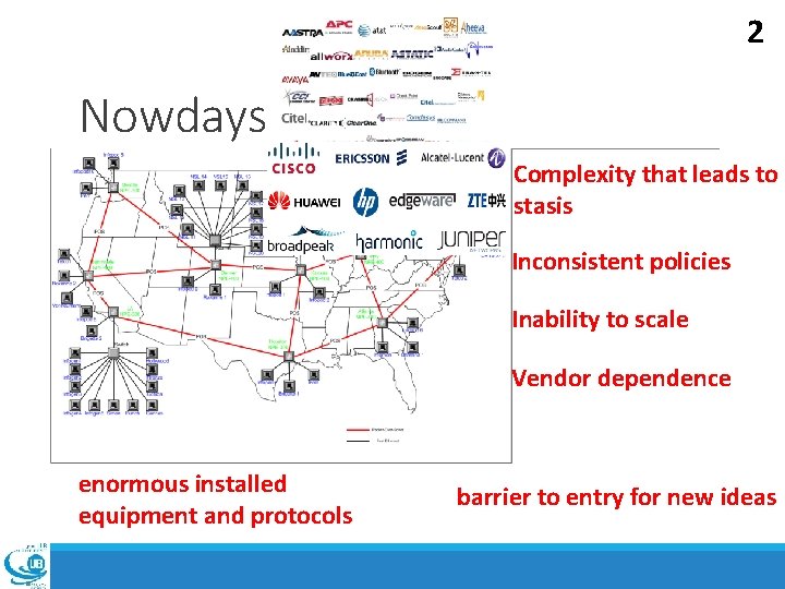 2 Nowdays Complexity that leads to stasis Inconsistent policies Inability to scale Vendor dependence