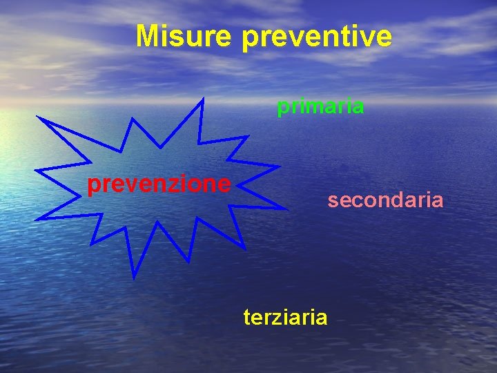 Misure preventive primaria prevenzione secondaria terziaria 