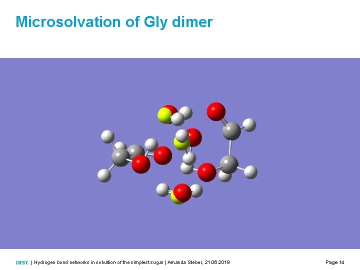 Microsolvation of Gly dimer | Hydrogen bond networks in solvation of the simplest sugar