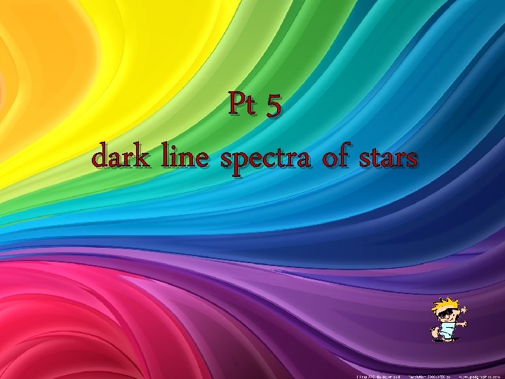 Pt 5 dark line spectra of stars 