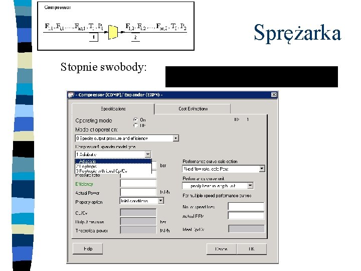 Sprężarka Stopnie swobody: 