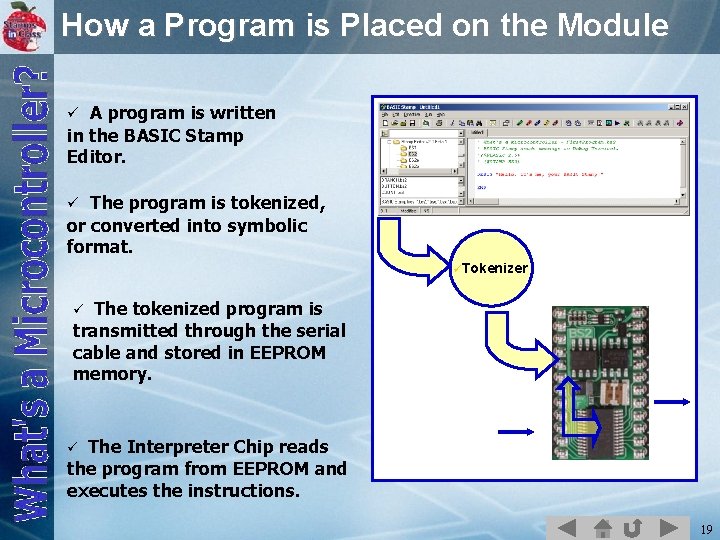 How a Program is Placed on the Module ü A program is written in