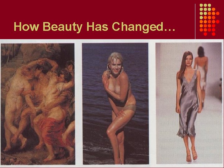 How Beauty Has Changed… 