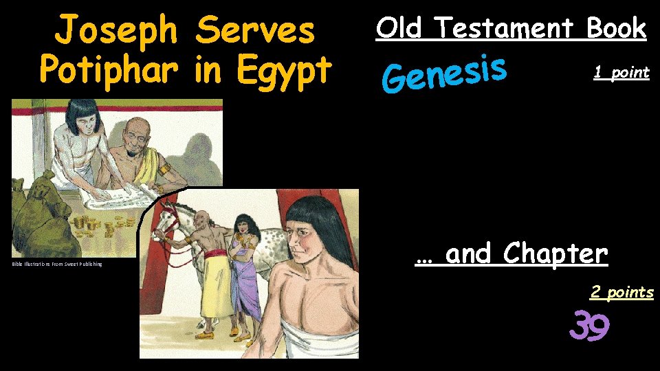 Joseph Serves Potiphar in Egypt Bible Illustrations From Sweet Publishing Old Testament Book s