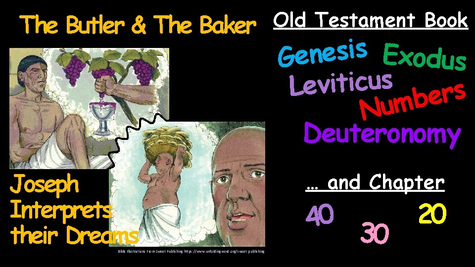 The Butler & The Baker Old Testament Book s i s e Exodus n