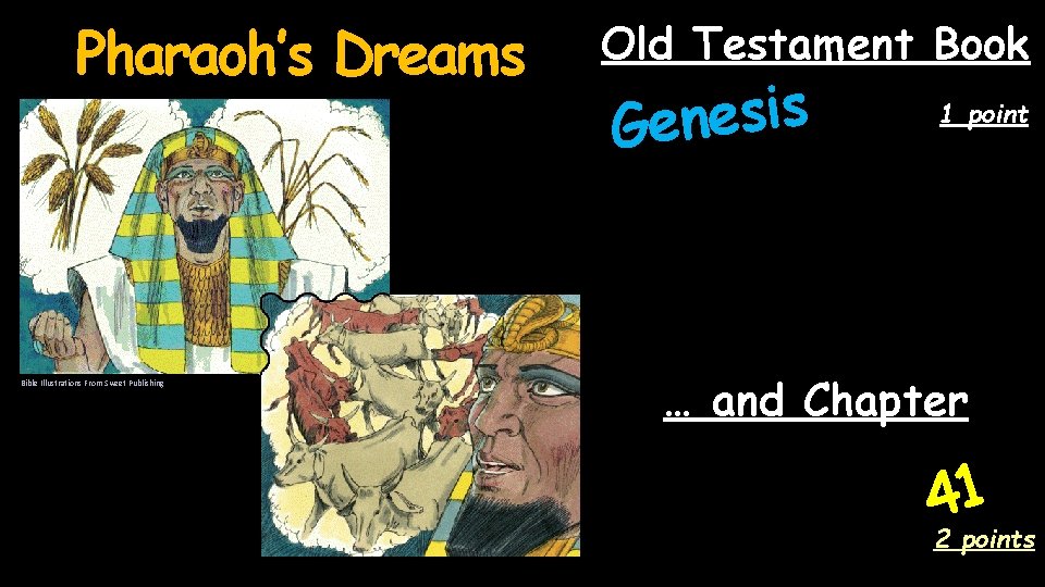 Pharaoh’s Dreams Bible Illustrations From Sweet Publishing Old Testament Book s i s e