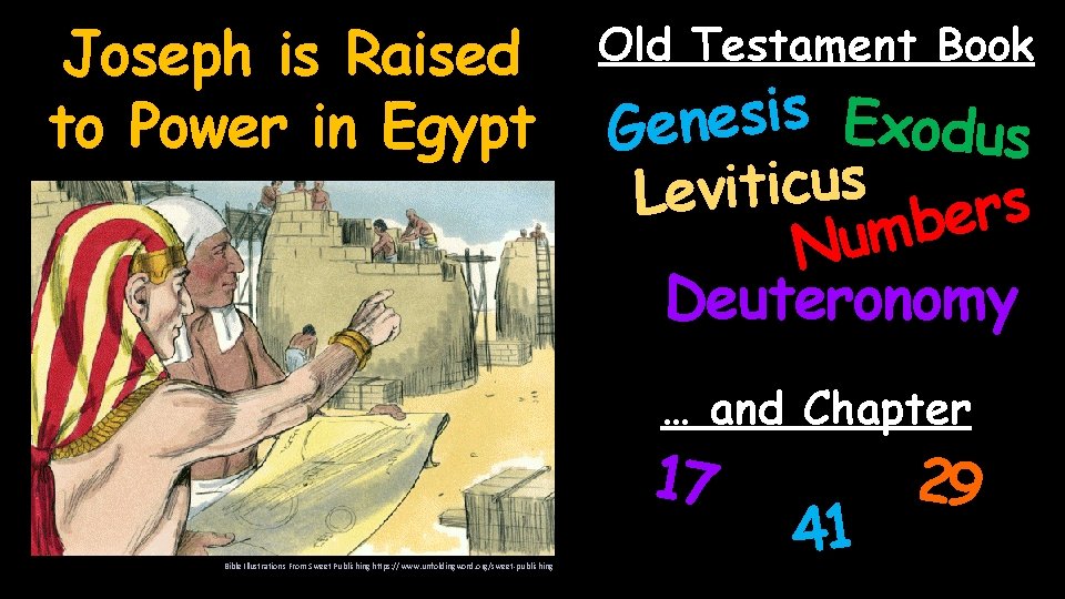 Joseph is Raised to Power in Egypt Old Testament Book s i s e