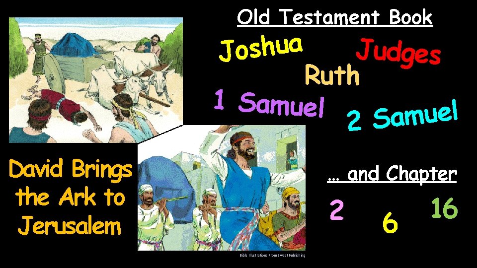 Old Testament Book a u h s Judges o J Ruth 1 Samuel l