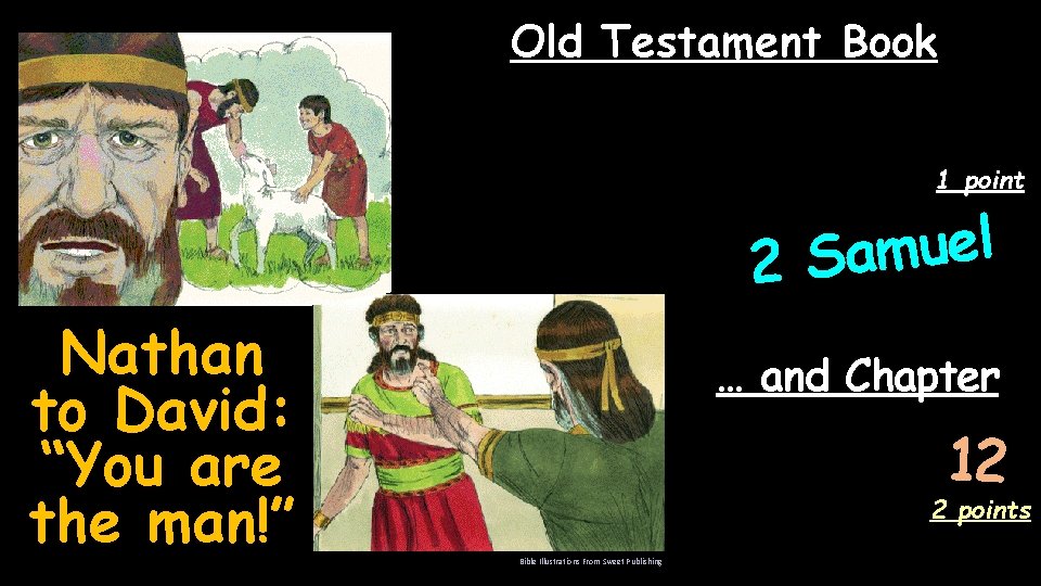 Old Testament Book 1 point l e u m 2 Sa Nathan to David: