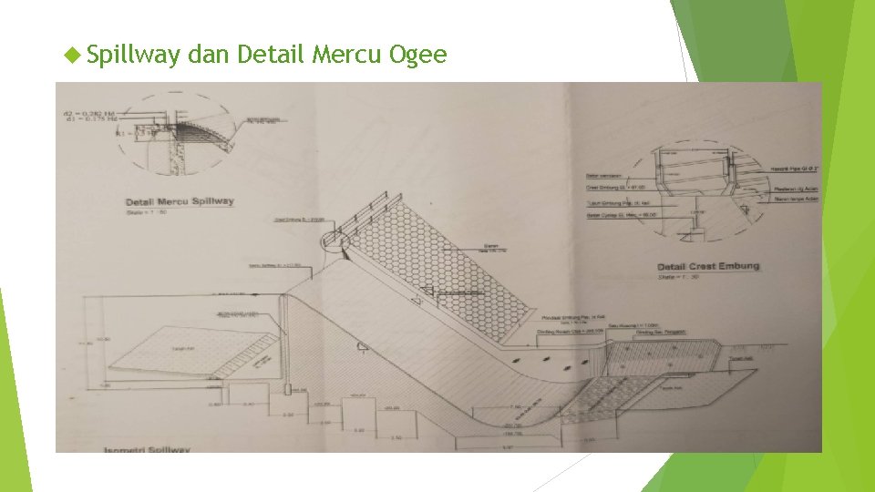  Spillway dan Detail Mercu Ogee 