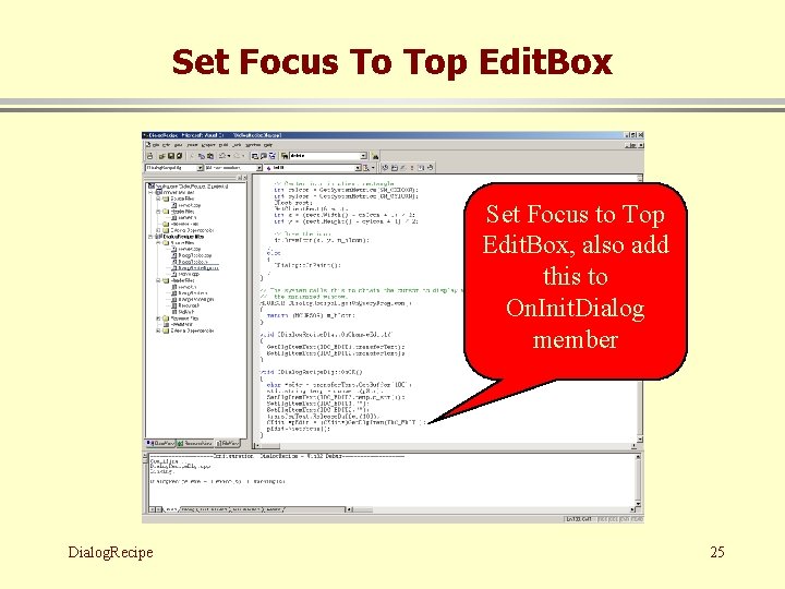 Set Focus To Top Edit. Box Set Focus to Top Edit. Box, also add