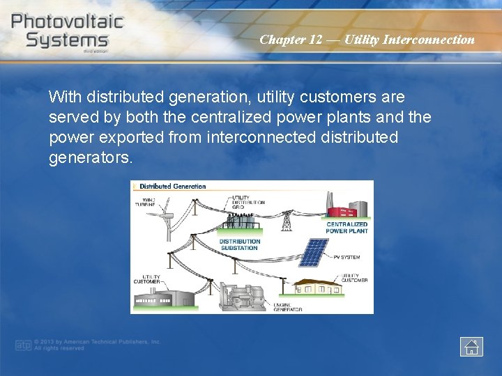 Power Point Presentation Chapter 12 Utility Interconnection Distributed