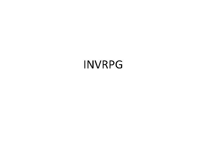 INVRPG 