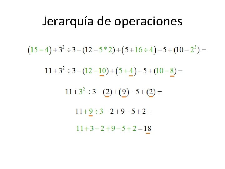 Jerarquía de operaciones 