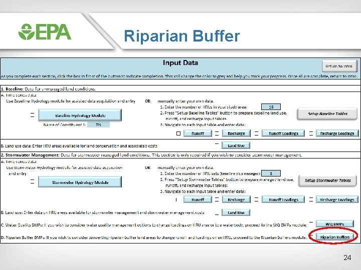 Riparian Buffer 24 