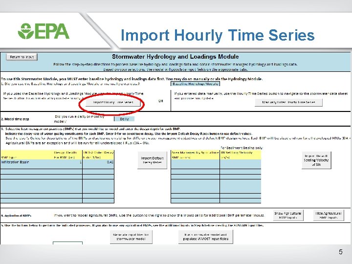 Import Hourly Time Series 5 